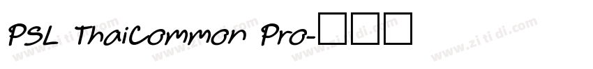 PSL ThaiCommon Pro字体转换